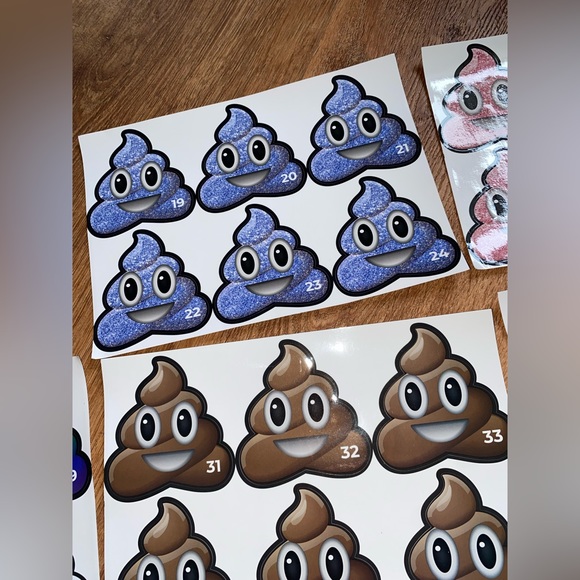 🌸 Pin The Poopie Baby Shower, Gender Reveal, Baby Game Pre-Owned - Picture 3 of 13